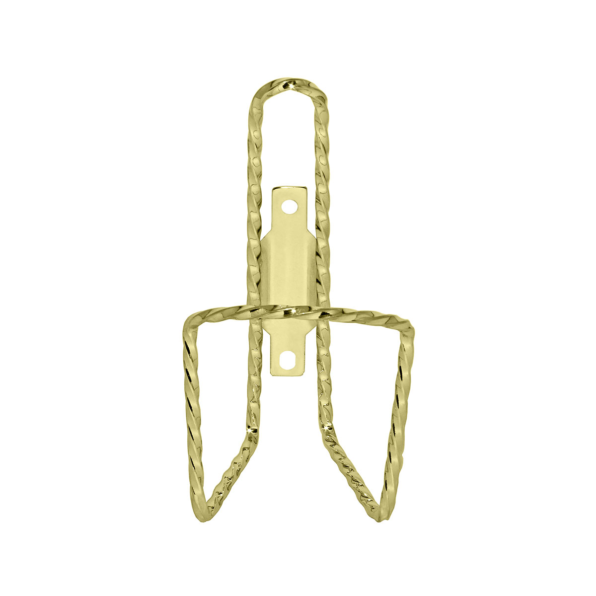 Vintage Lowrider Square Twisted Bottle Cage Gold.