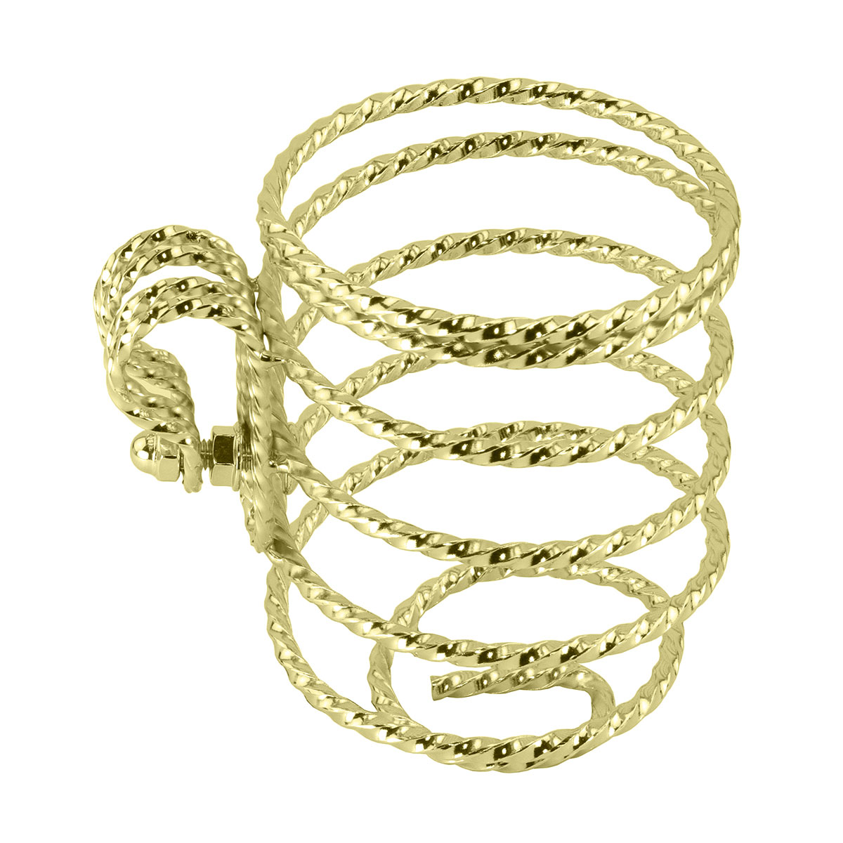 Lowrider Square Twisted Cup Holder Gold.