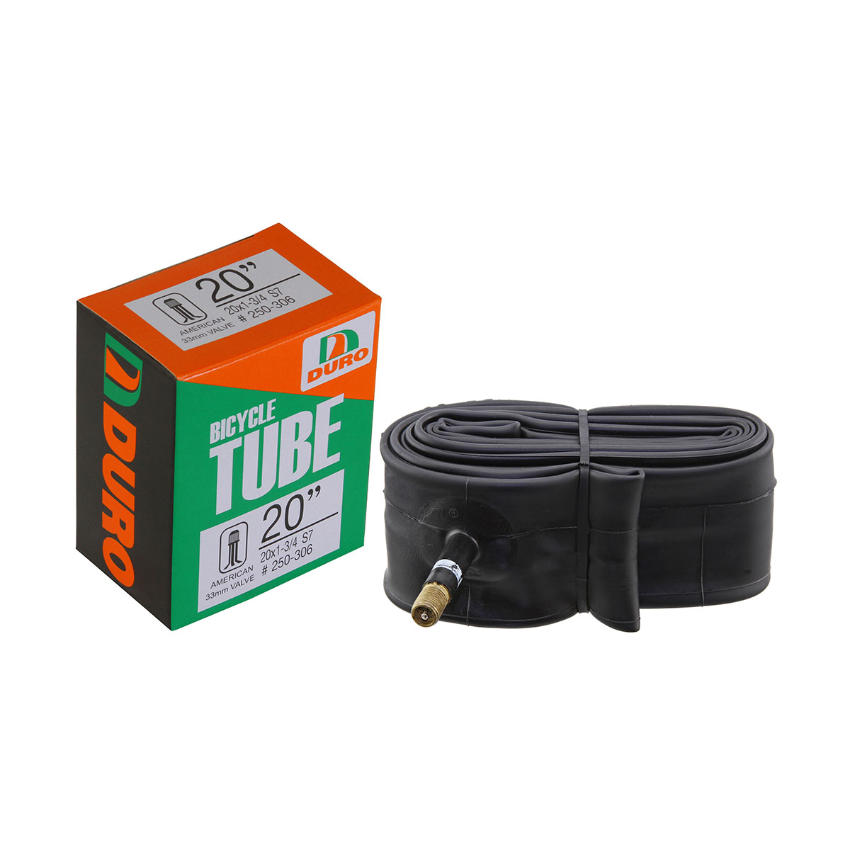 Tube 20 x 1-3/4 S7 33mm Standard Wall Thickness 0.90mm Schrader/Valve.