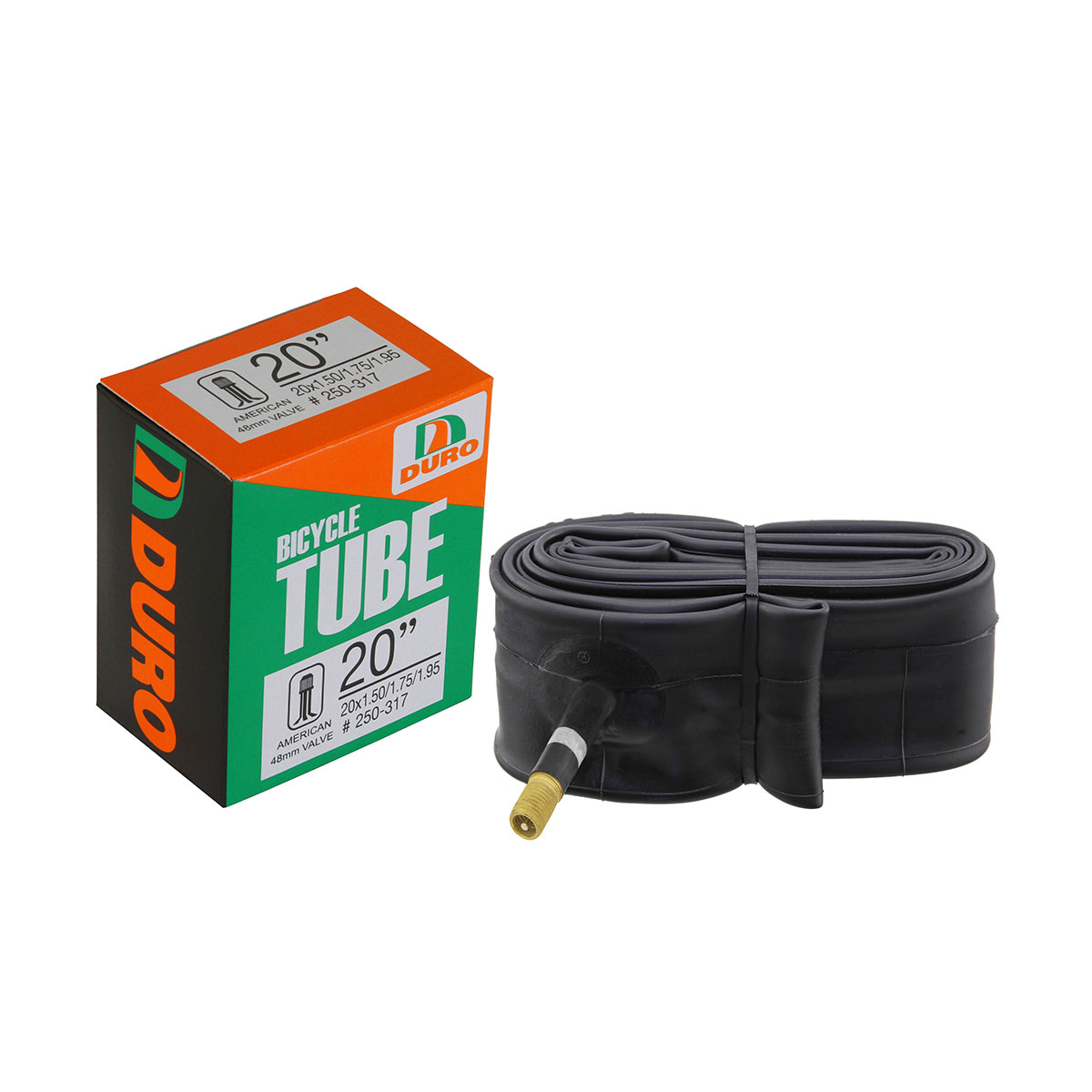 Tube 20 x 1.50/1.75/1.95 48mm Standard Wall Thickness 0.90mm Schrader/Valve.