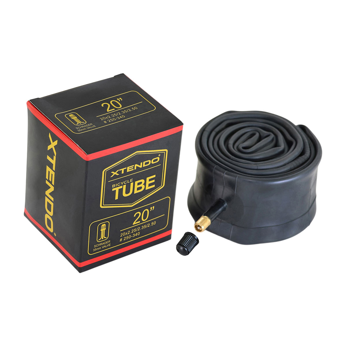 Tube 20 x 2.125/2.35/2.50 35mm Standard Wall Thickness 1.35mm Schrader/Valve.