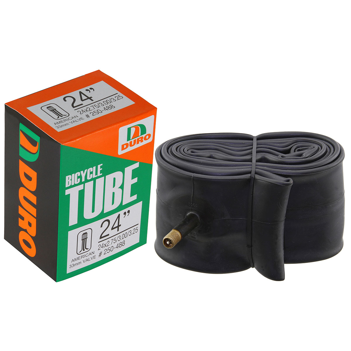 Tube 24 x 2.75/3.00/3.25 33mm Standard Wall Thickness 0.90mm Schrader/Valve.