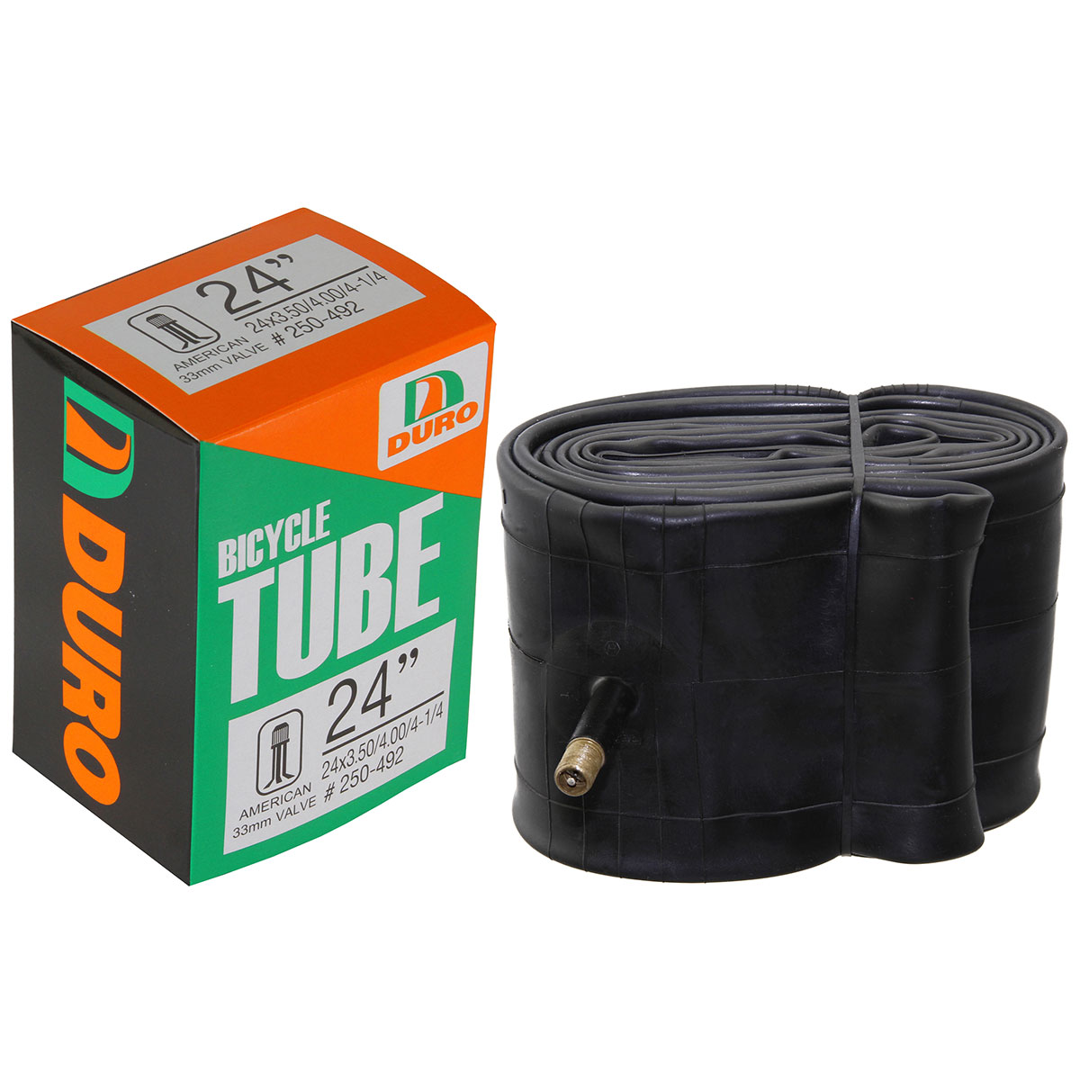 Tube 24 x 3.50/4.00/4-1/4 33mm Standard Wall Thickness 0.90mm Schrader/Valve.