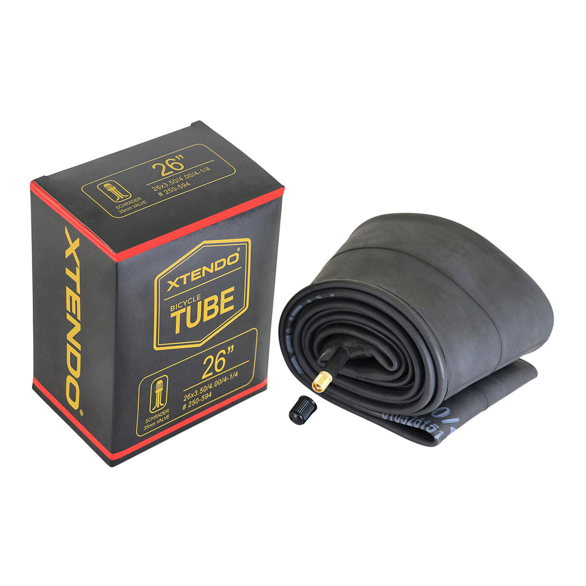 Tube 26 x 3.50/4.00/4-1/4 35mm Standard Wall Thickness 1.35mm Schrader/Valve.