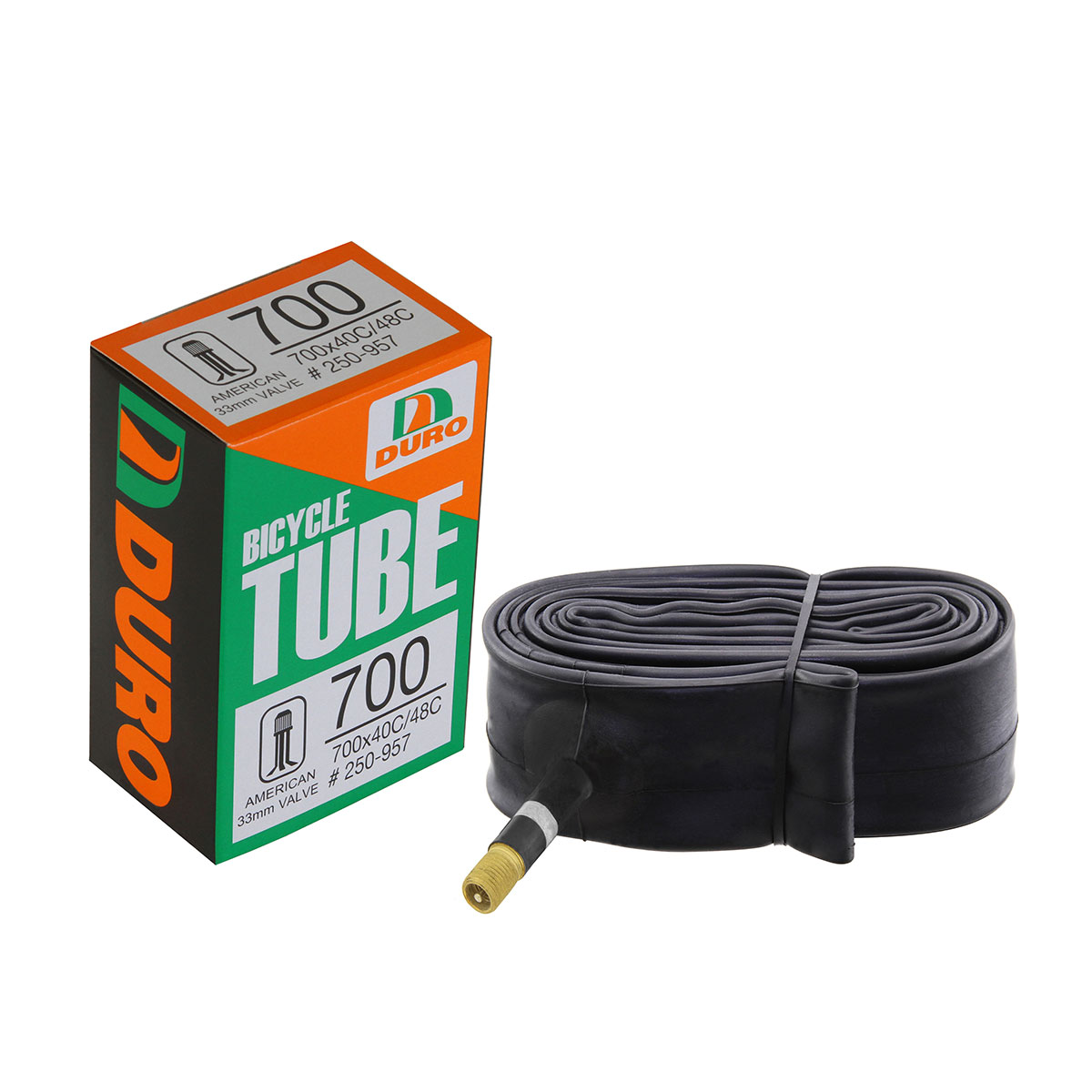 Tube 700 x 40c/45c/48c 33mm Standard Wall Thickness 0.90mm Schrader/Valve.