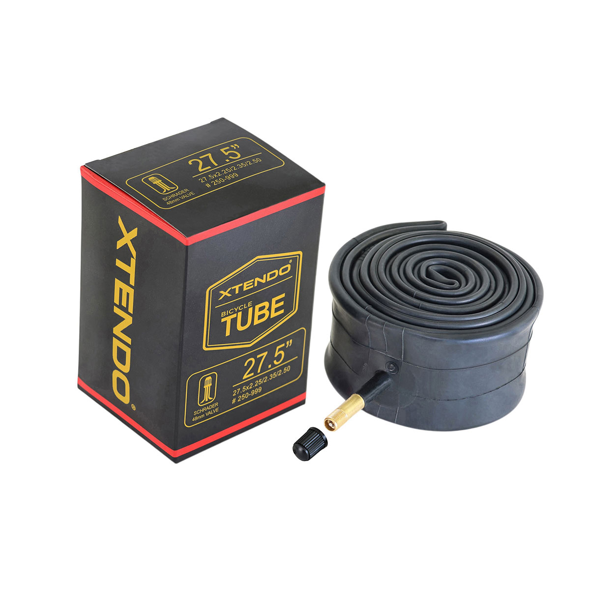 Tube 27.5 x 2.25/2.35/2.50 48mm Standard Wall Thickness 1.35mm Schrader/Valve.