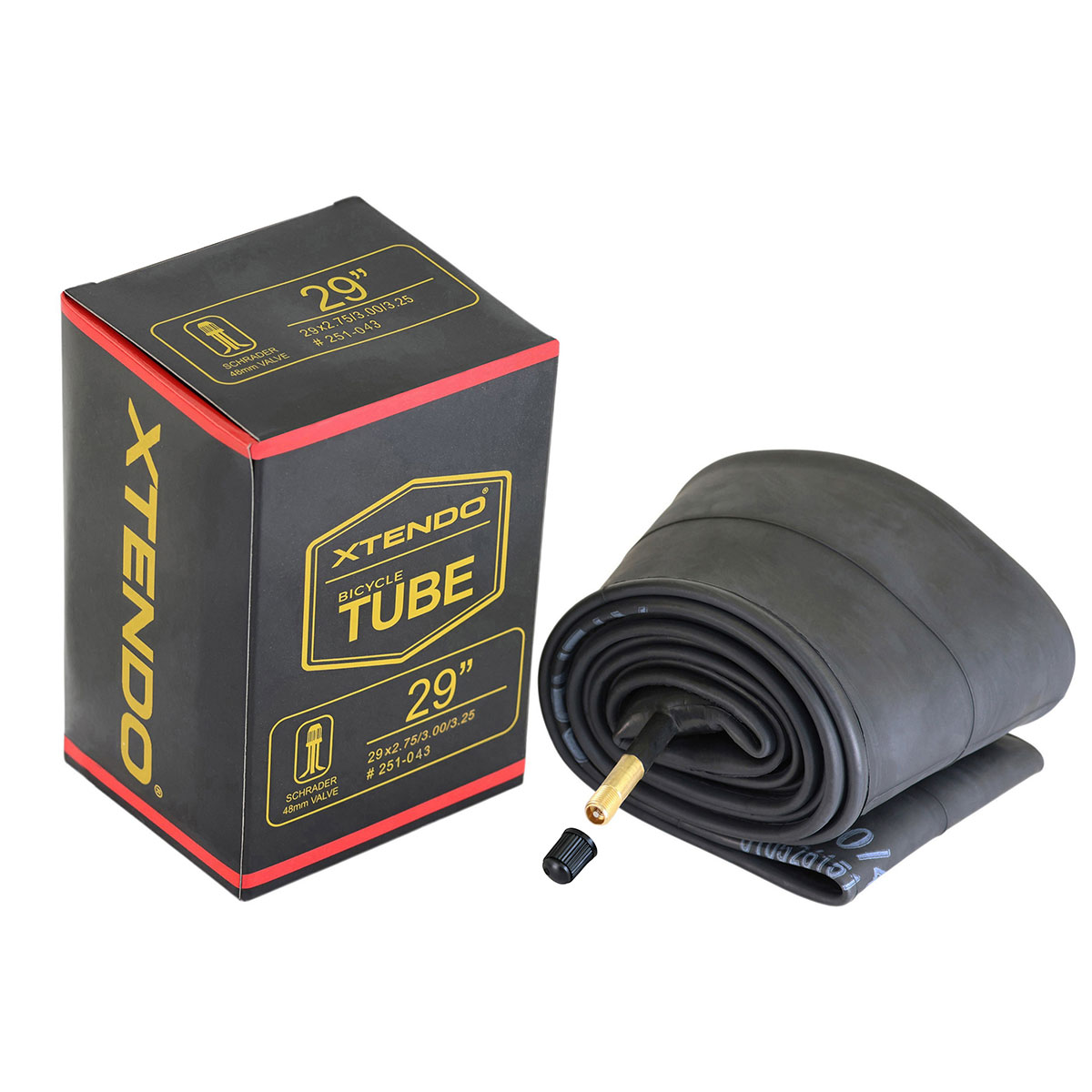Tube 29 x 2.75/3.00/3.25 48mm Standard Wall Thickness 1.35mm Schrader/Valve.