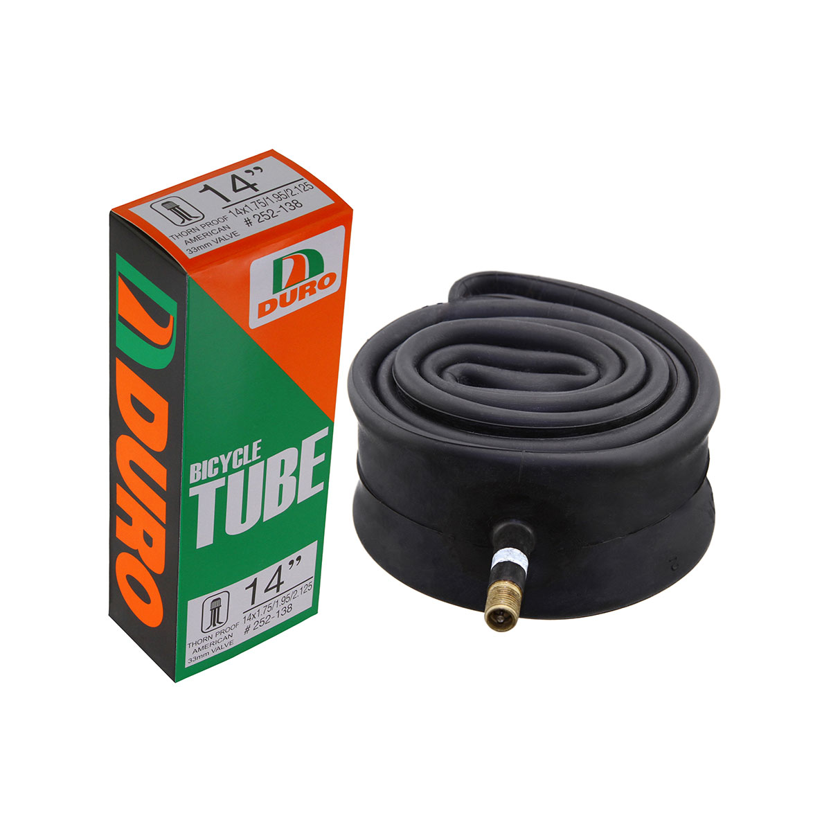 Tube 14 x 1.75//1.95/2.125 33mm Thorn Resistant...