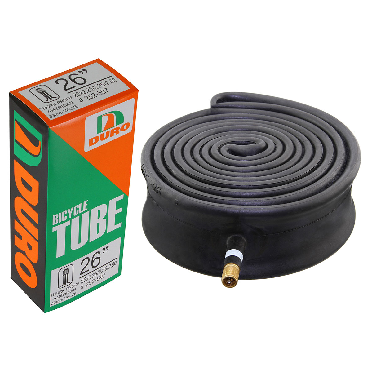 Tube 26 x 2.25/2.35/2.50 33mm Thorn Resistant Schrader/Valve.