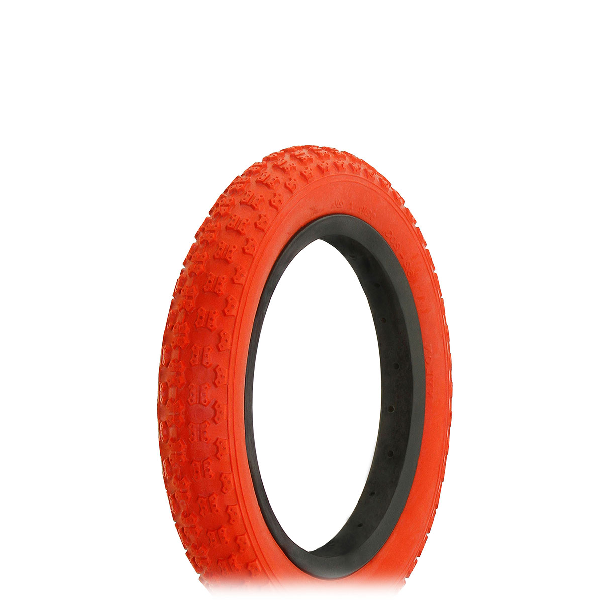 Tire 12 1/2 x 2 1/4 Red/Red Side Wall HF-143G.