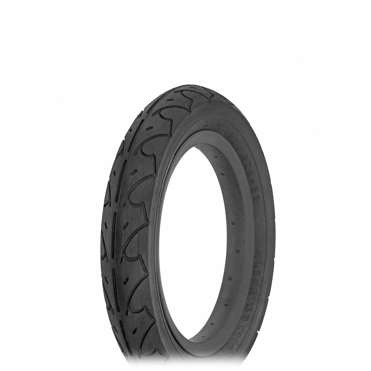 Tire 12 1/2 x 2 1/4 Black/Black Side Wall HF-105.