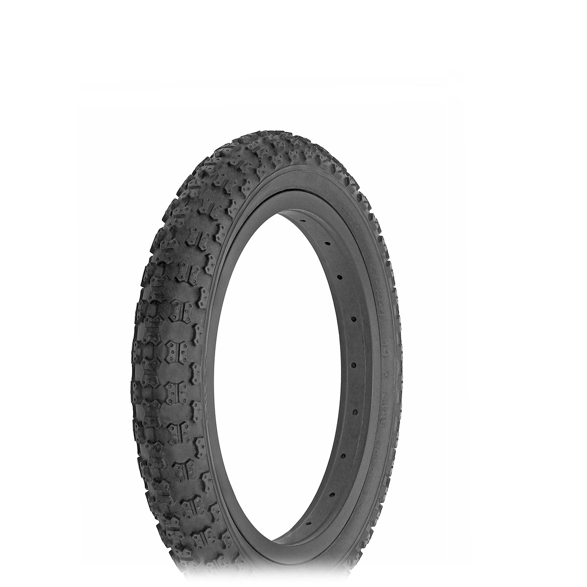 Tire 14 x 2.125 Black/Black Side Wall HF-143G.