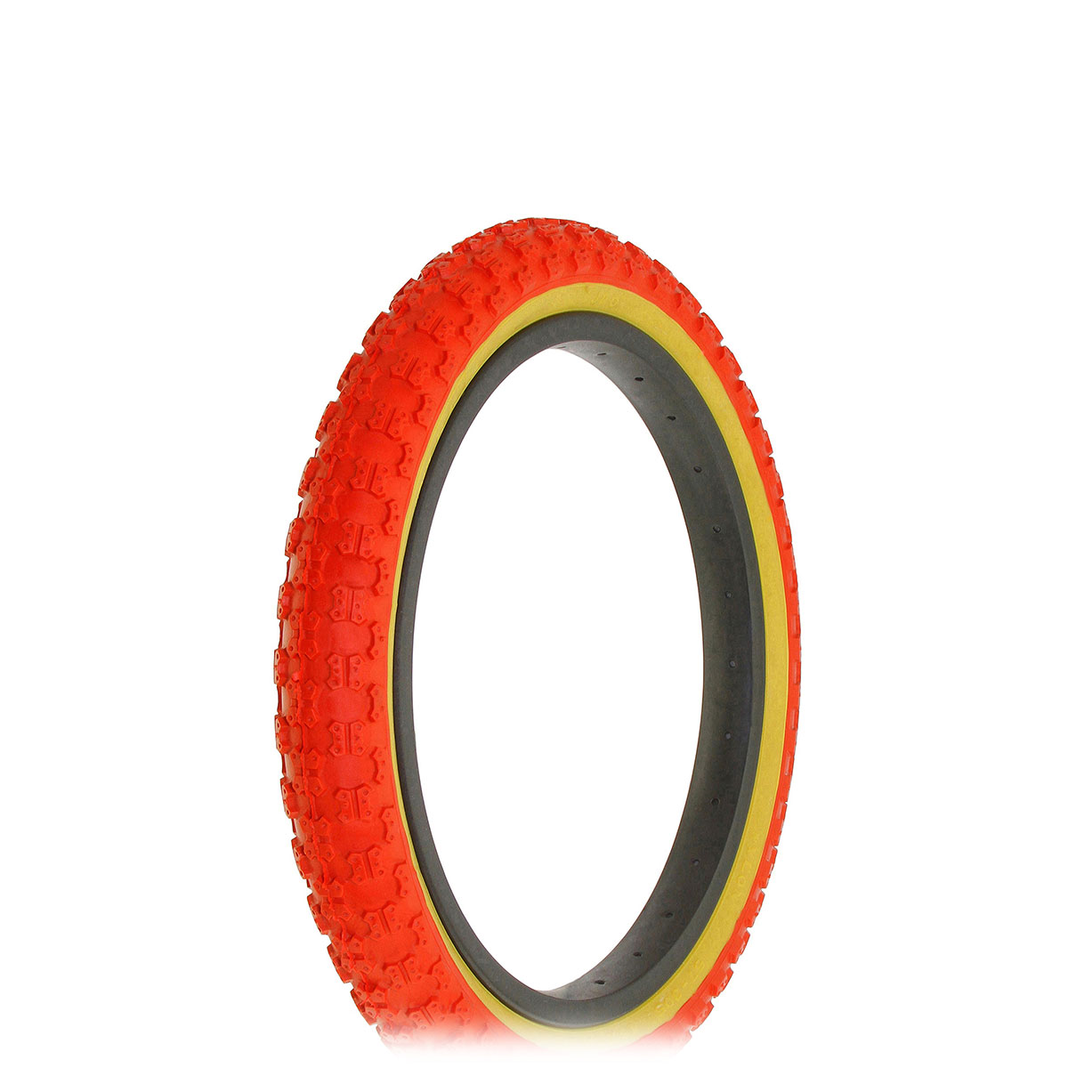 Tire 16 x 2.125 Red/Gum Side Wall HF-143G.