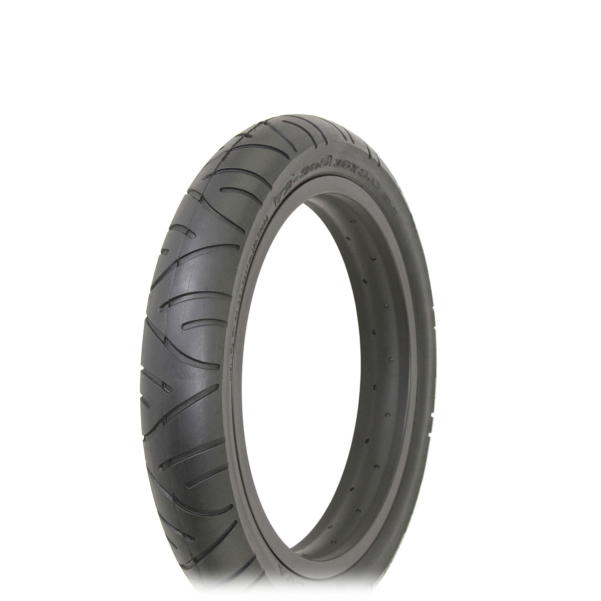 Tire 16 x 3.00 Black/Black Side Wall HV-5189.