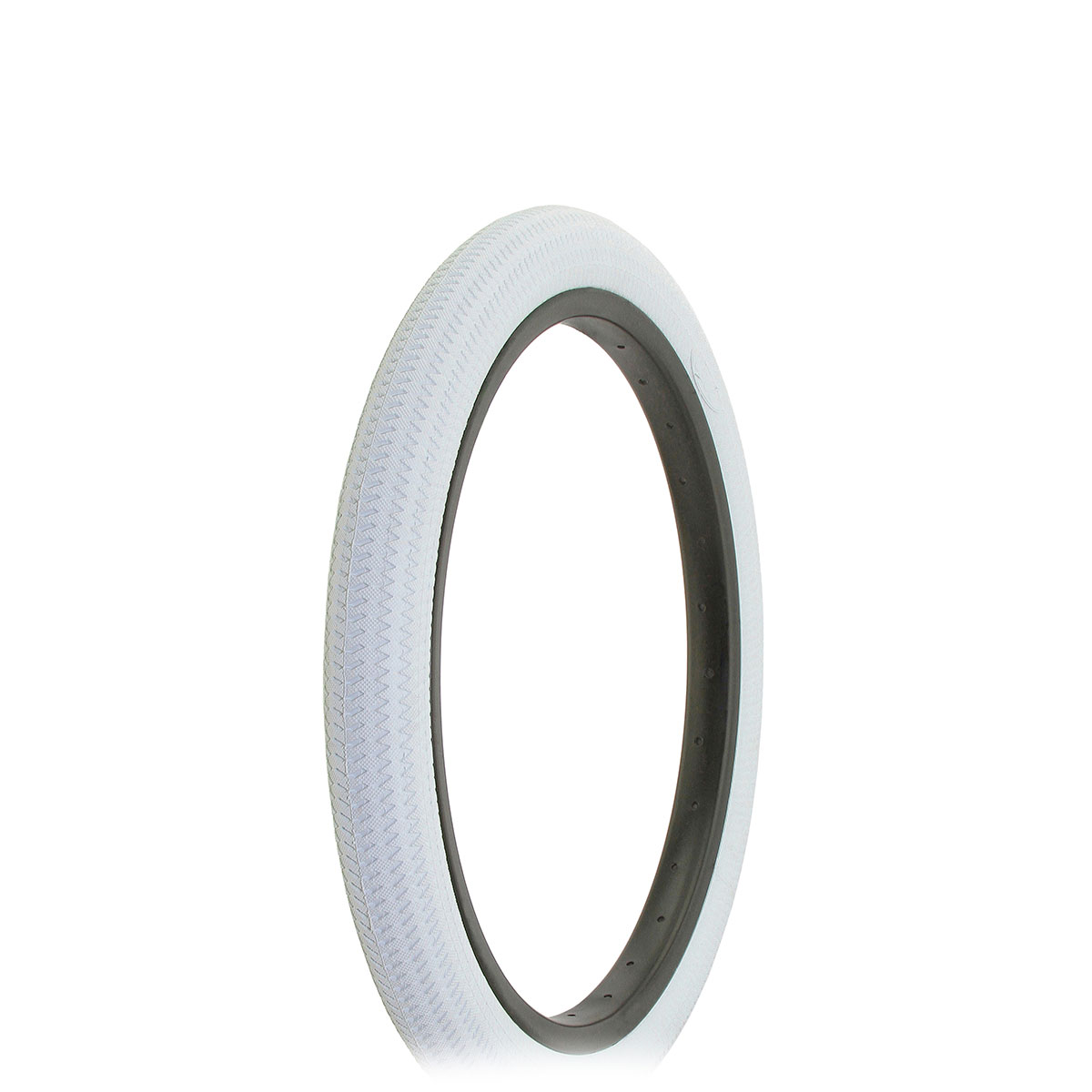 Tire 18 x 1.95 White/White Side Wall DB-5031.