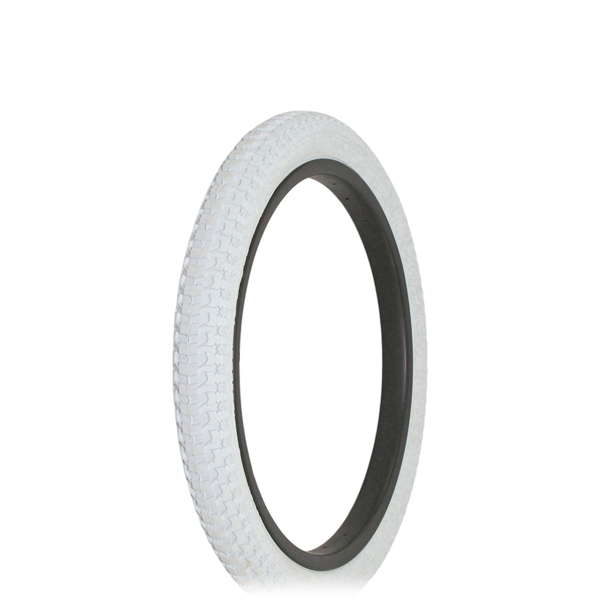 Tire 18 x 2.125 White/White Side Wall HF-148.