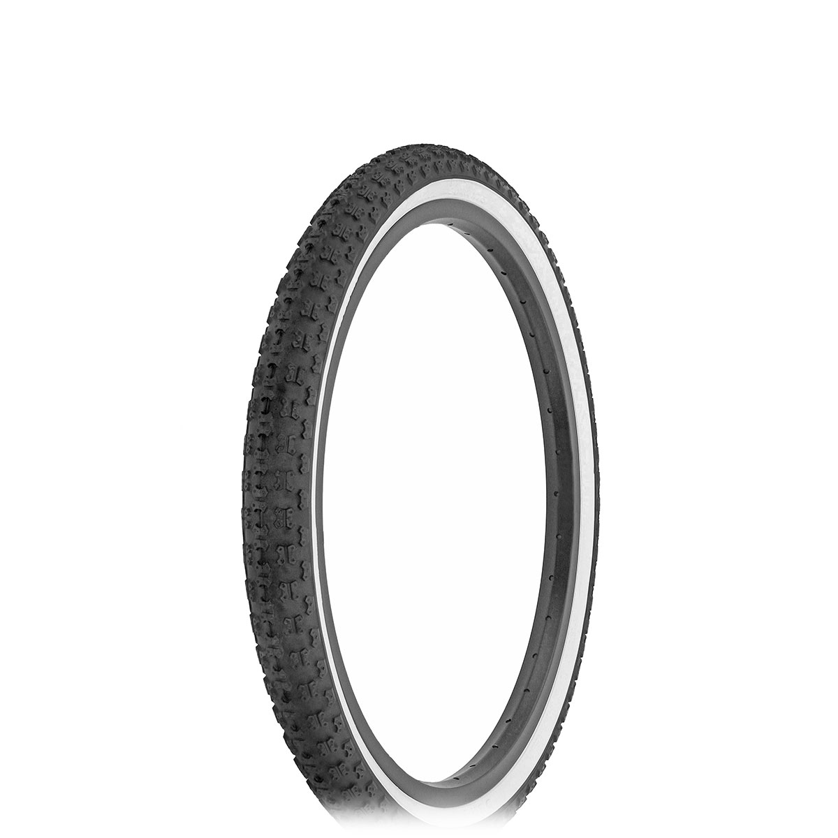 Tire 20 x 1.75 Black/White Side Wall HF-143G.