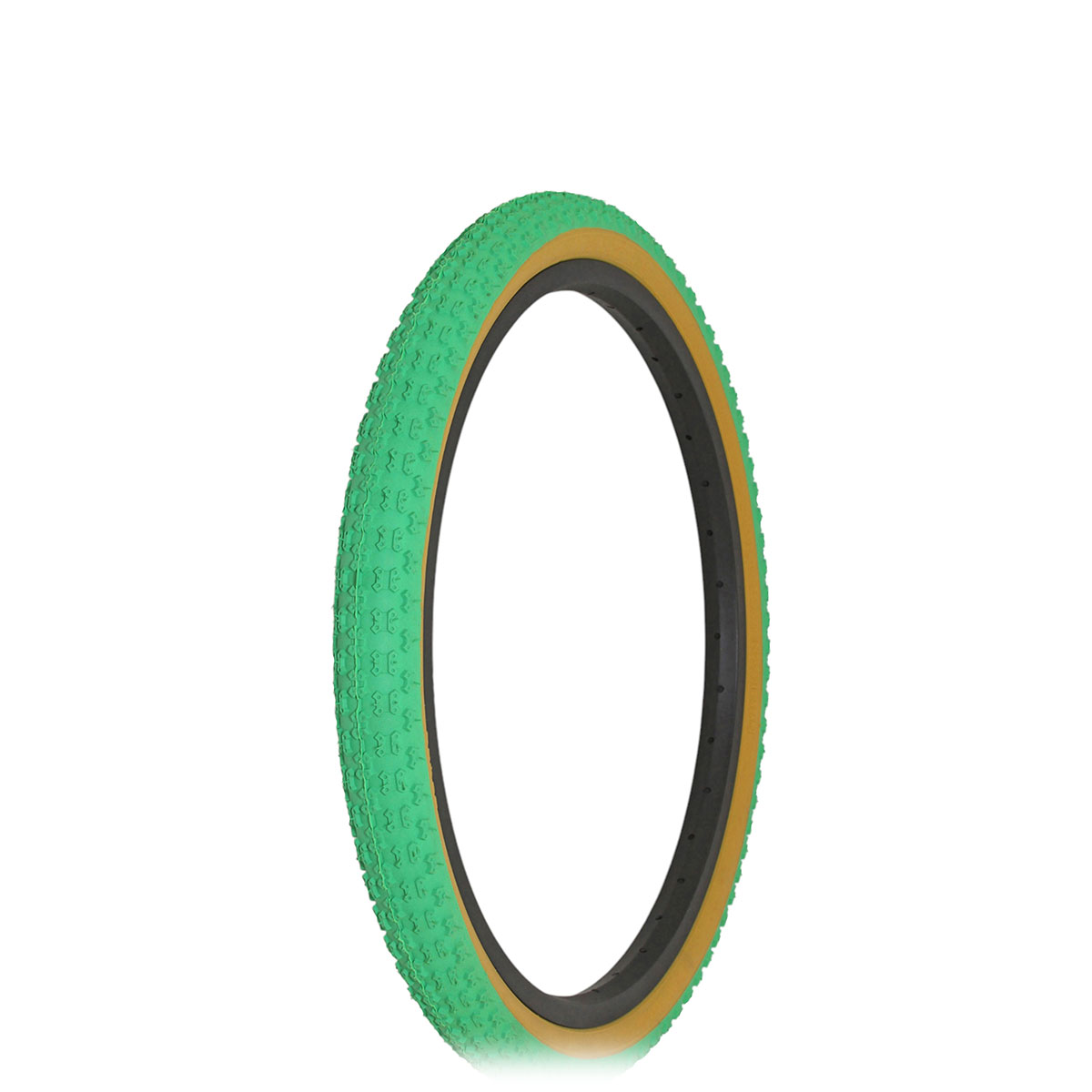 Tire 20 x 1.75 Green/Gum Side Wall HF-143G.