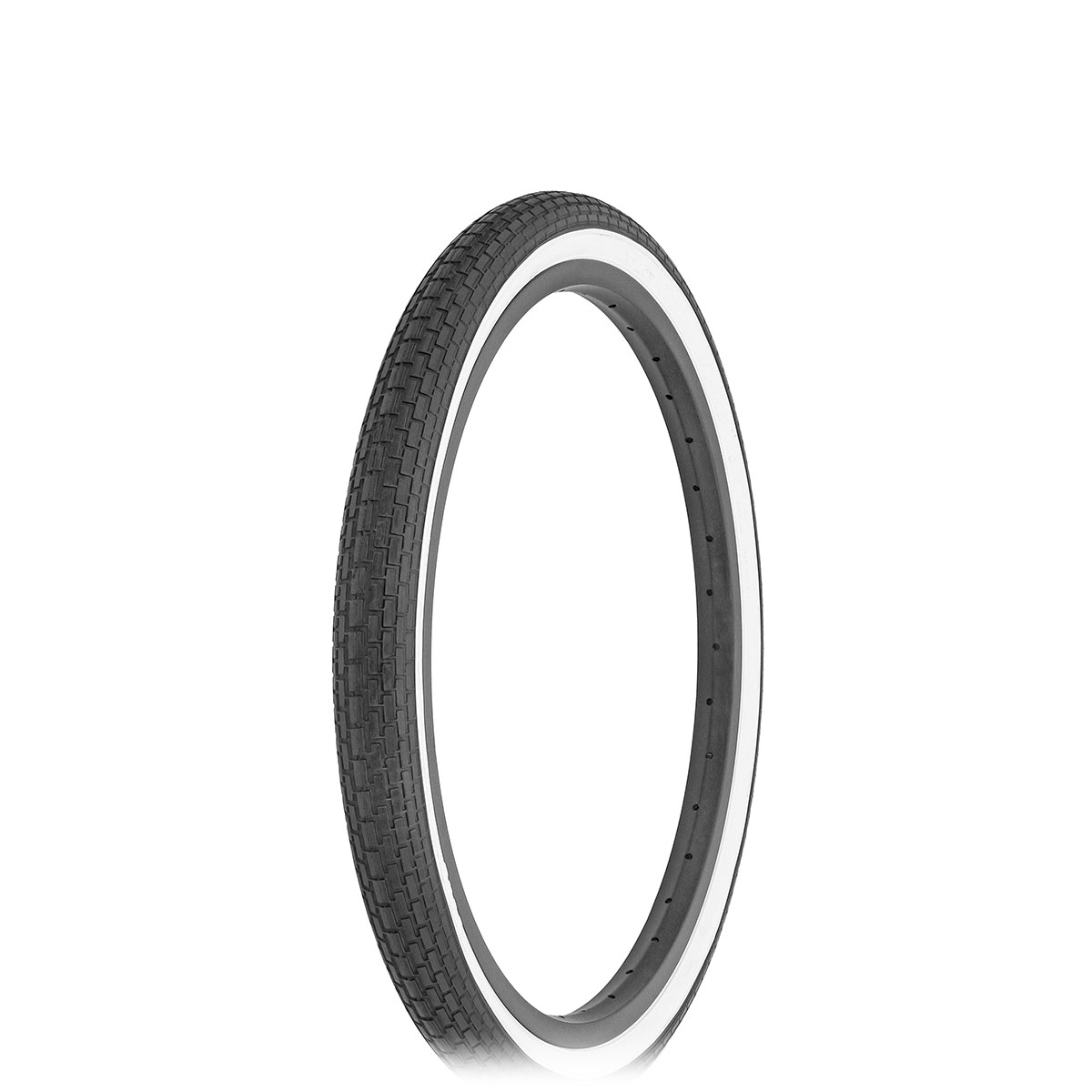 Tire 20 x 1.75 Black/White Side Wall HF-120A.