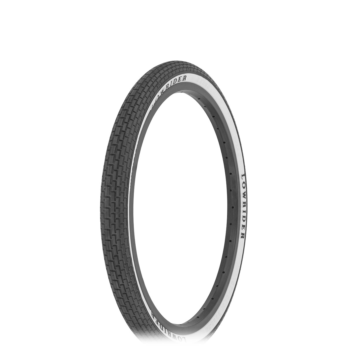 Tire 20 x 1.75 Black/White Side Wall Lowrider Raised...