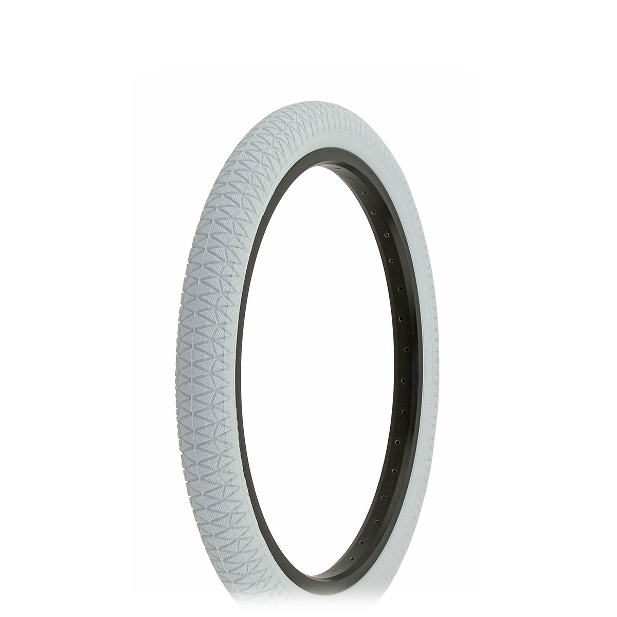 Tire 20 x 1.95 White/White Side Wall HF-884.