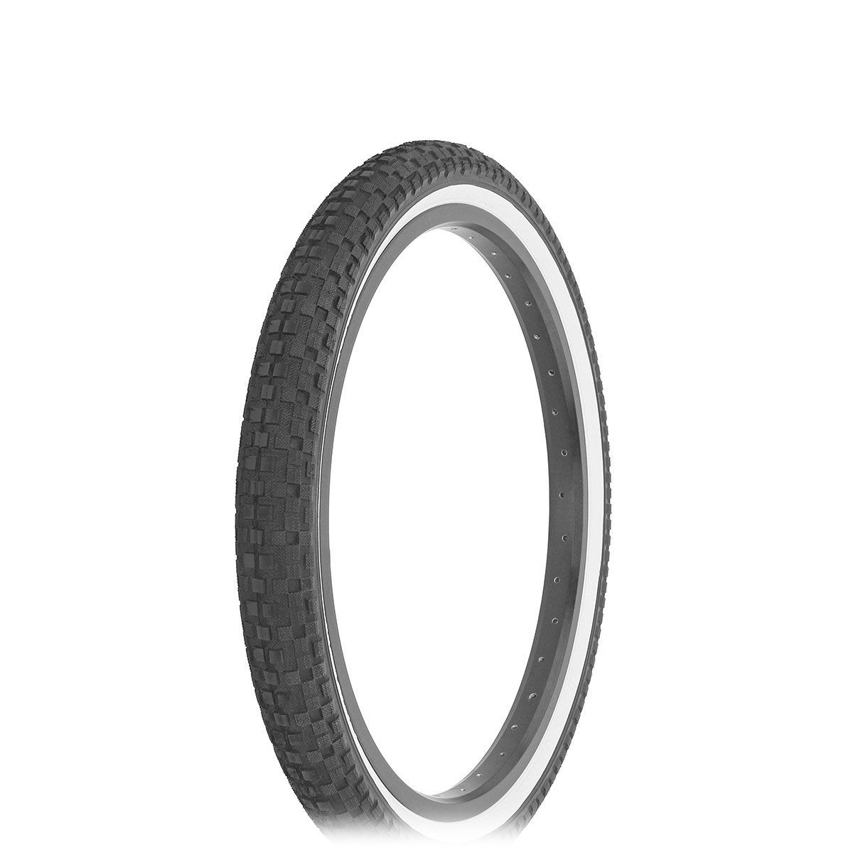 Tire 20 x 1.95 Black/White Side Wall DB-5026.