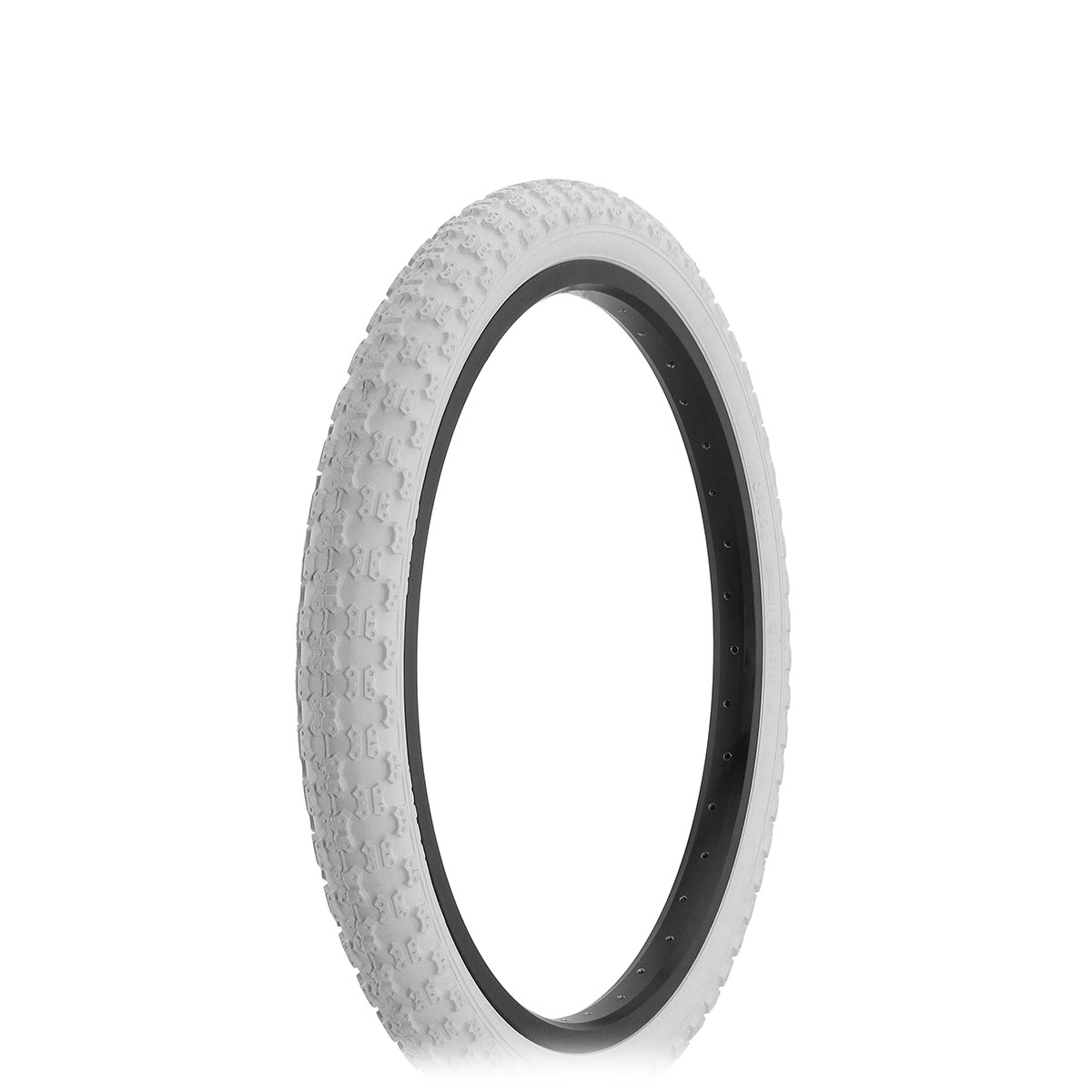Tire 20 x 2.125 White/White Side Wall HF-143G.