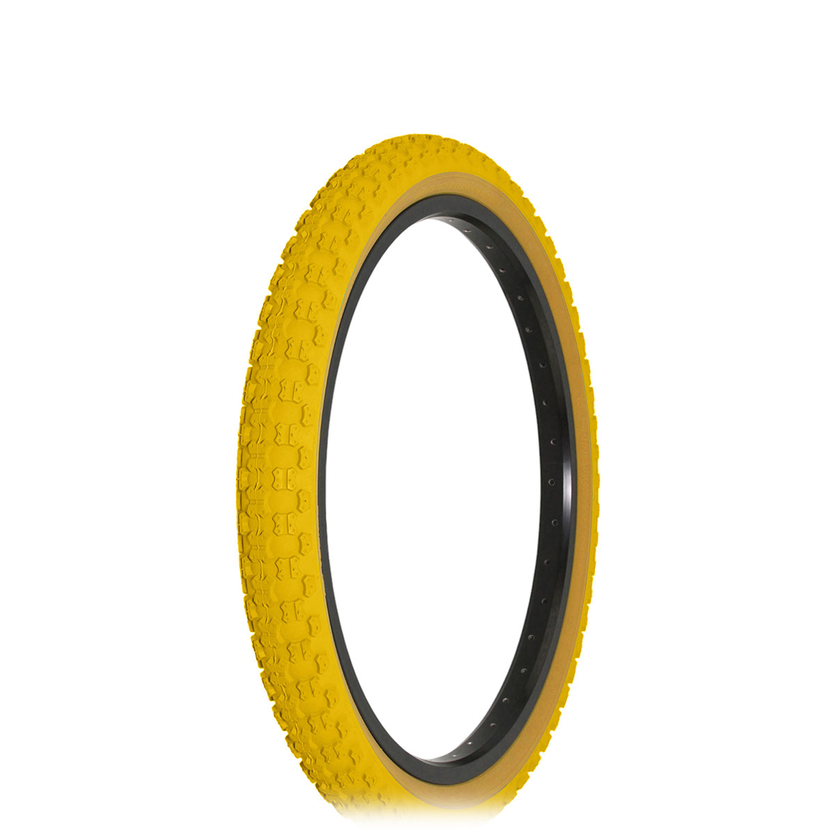 Tire 20 x 2.125 Yellow/Gum Side Wall HF-143G.