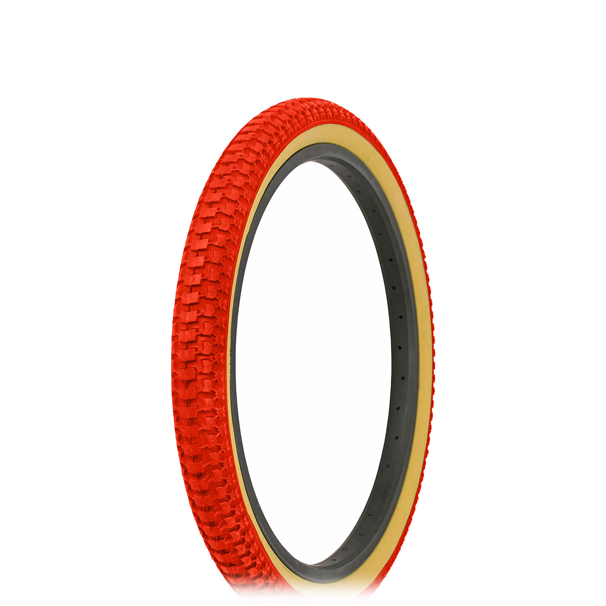 Tire 20 x 2.125 Red/Gum Side Wall HF-148.