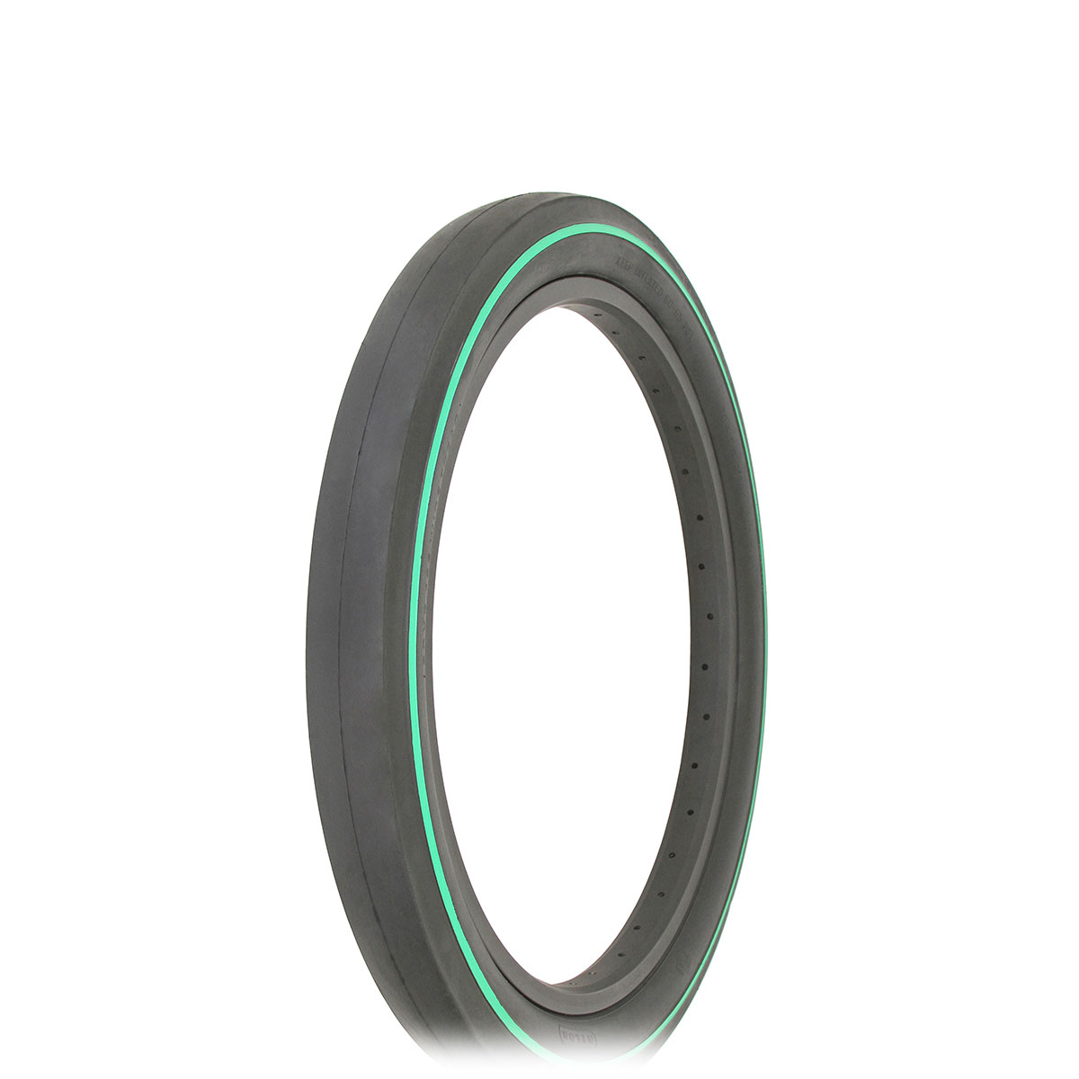 Tire 20 x 2.125 Black Green Line Side Wall IA-1521.