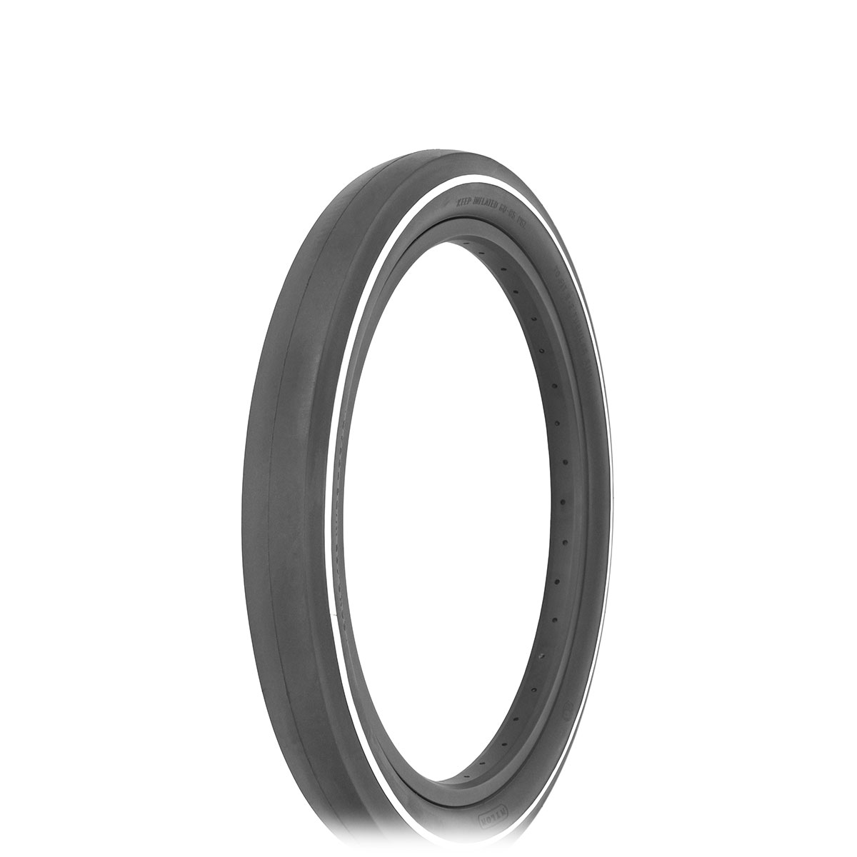 Tire 20 x 2.125 Black White Line Side Wall...