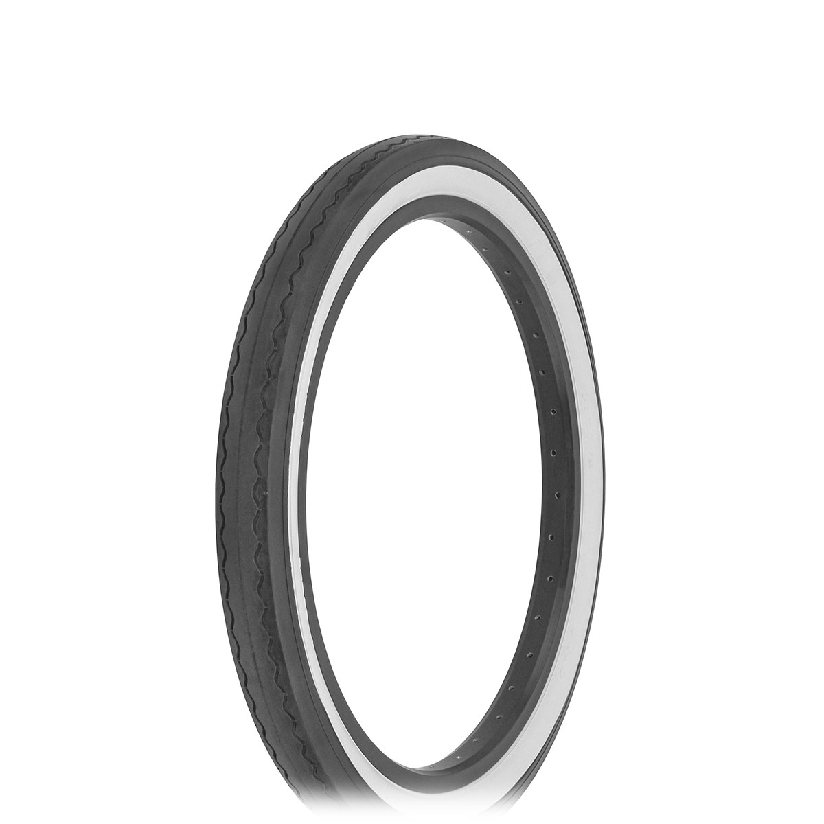 Tire 20 x 2.125 Black/White Side Wall HF-841.