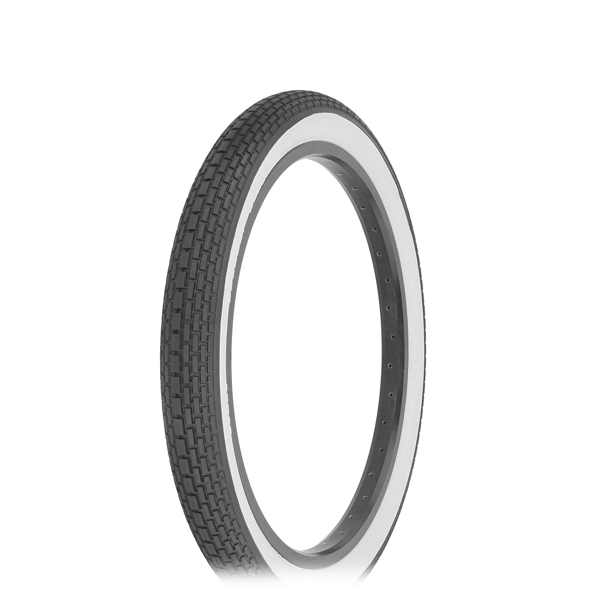 Tire 20 x 2.125 Black/White Side Wall HF-120A.