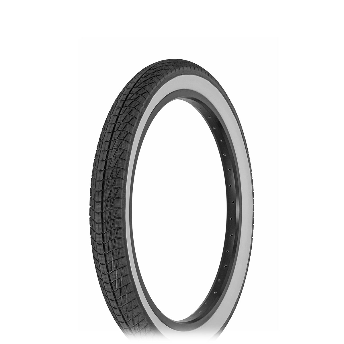 Tire 20 x 2.40 Black/White Side Wall R-4602