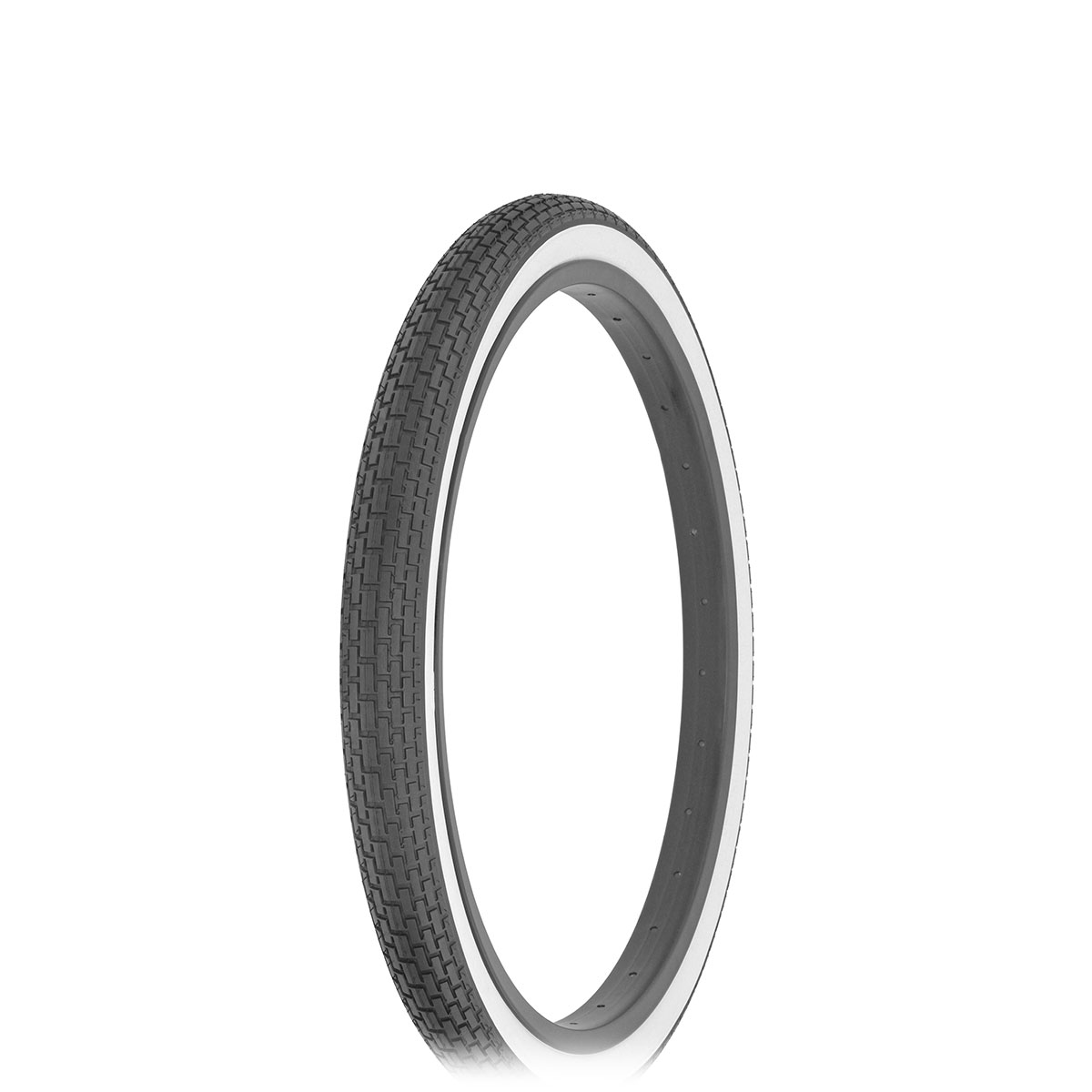 Tire 20 x 1-3/4 S7 Black/White Side Wall FR-120A.