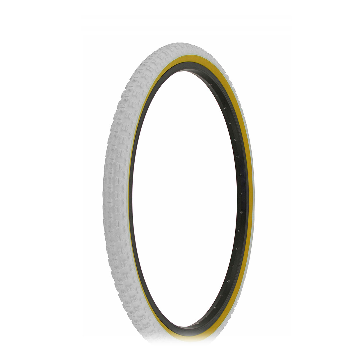 Tire 24 x 1.75 White/Gum Side Wall HF-143G.