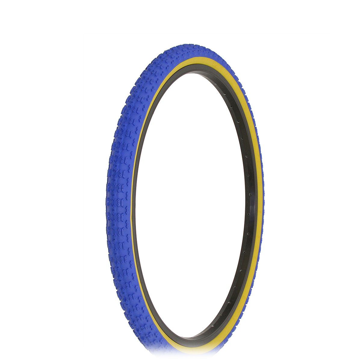 Tire 24 x 1.75 Blue/Gum Side Wall HF-143G.