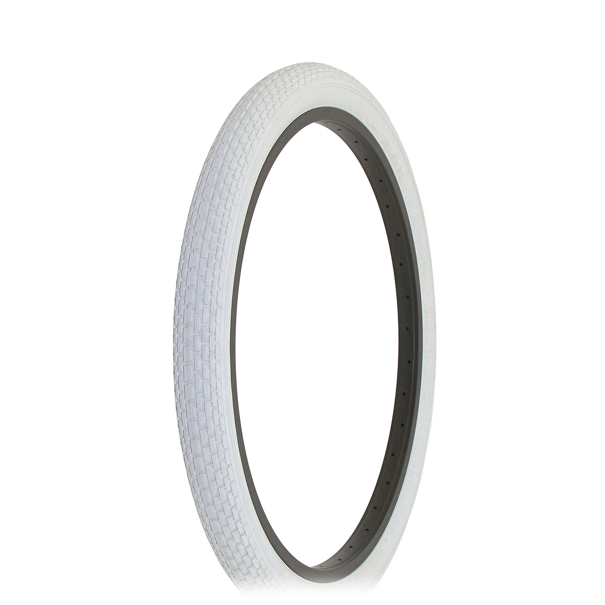 Tire 24 x 2.125 White/White Side Wall HF-120A.