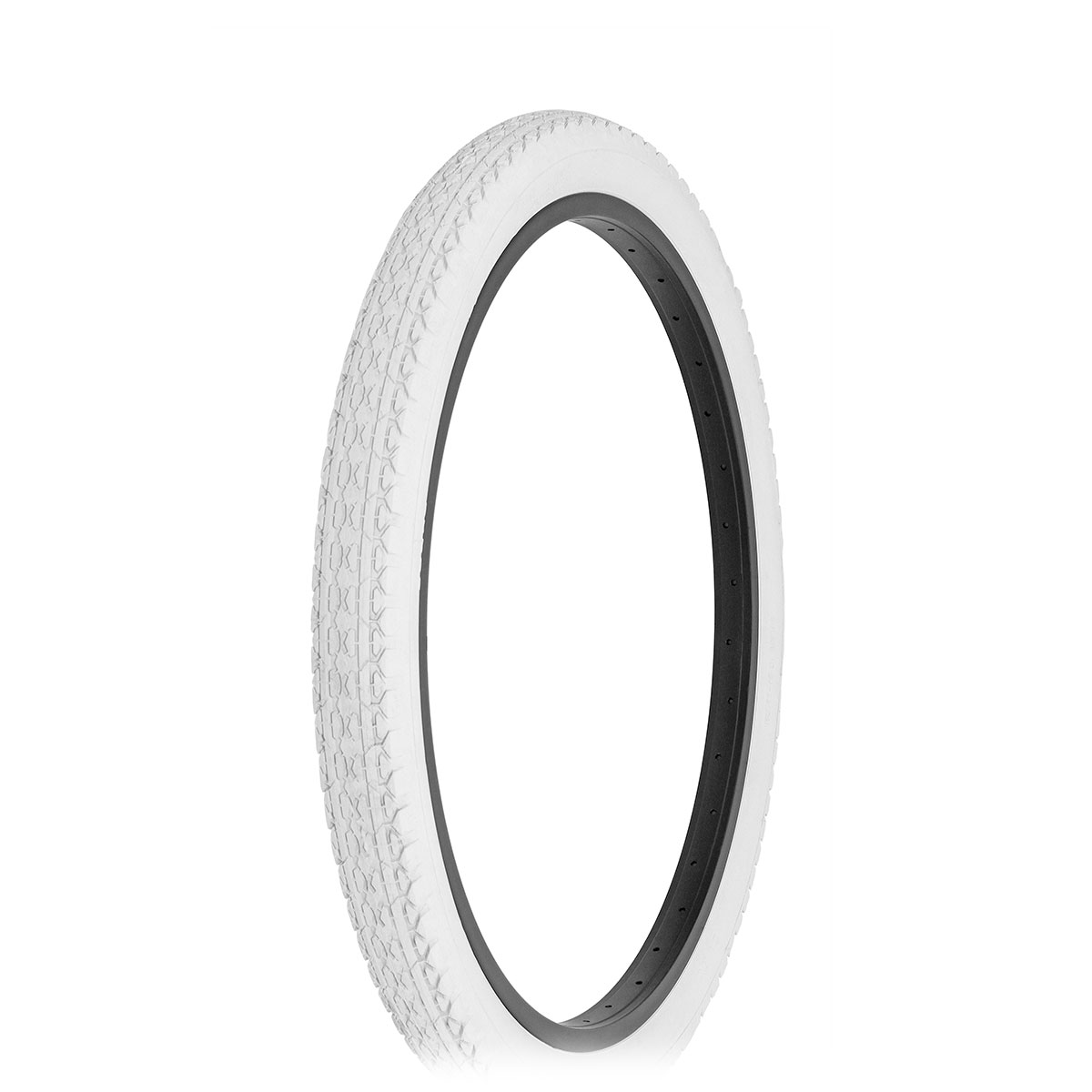 Tire 24 x 2.125 White/White Side Wall HF-133.