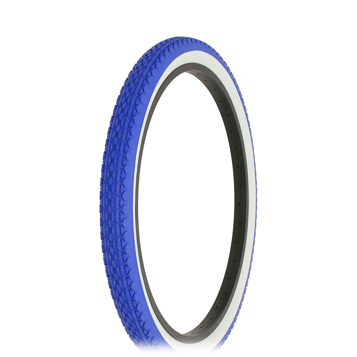 Tire 24 x 2.125 Blue/White Side Wall HF-133.