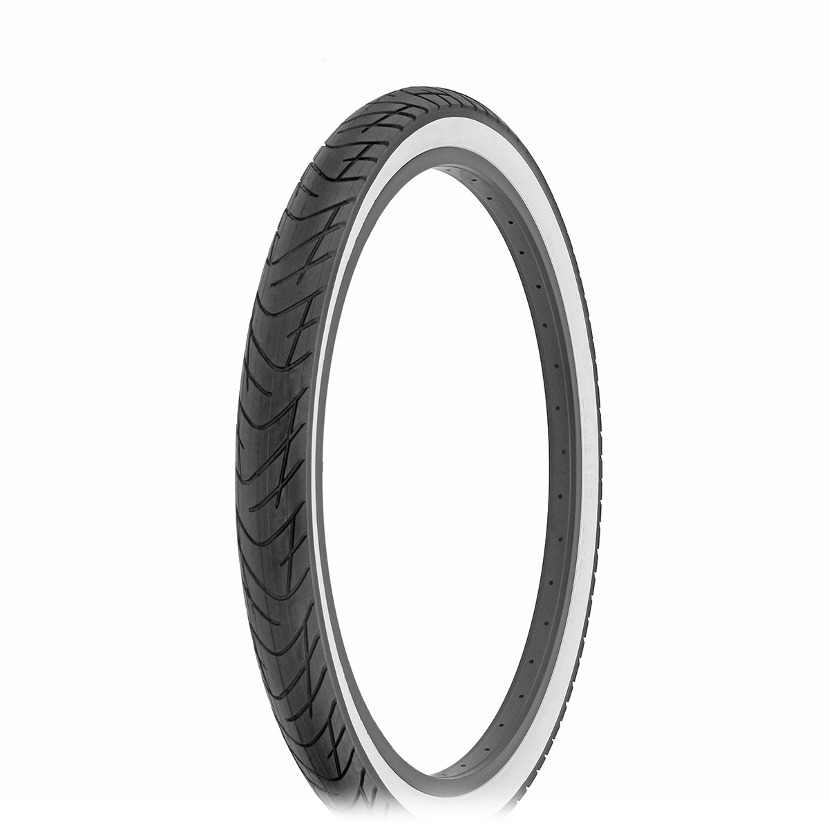 Tire 24 x 2.125 Black/White Side Wall DB-1012.