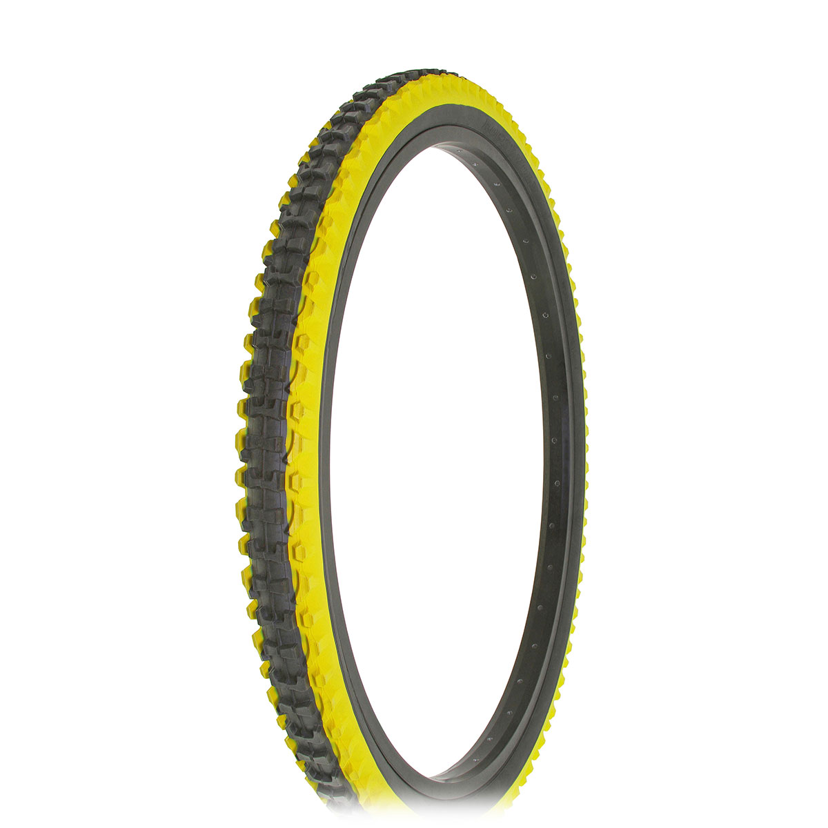 Tire 26 x 2.10 Yellow Shoulder/Black Center HF-107.