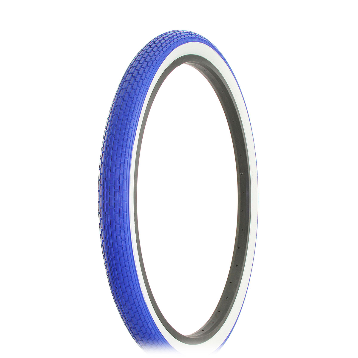 Tire 26 x 2.125 Blue/White Side Wall HF-120A.