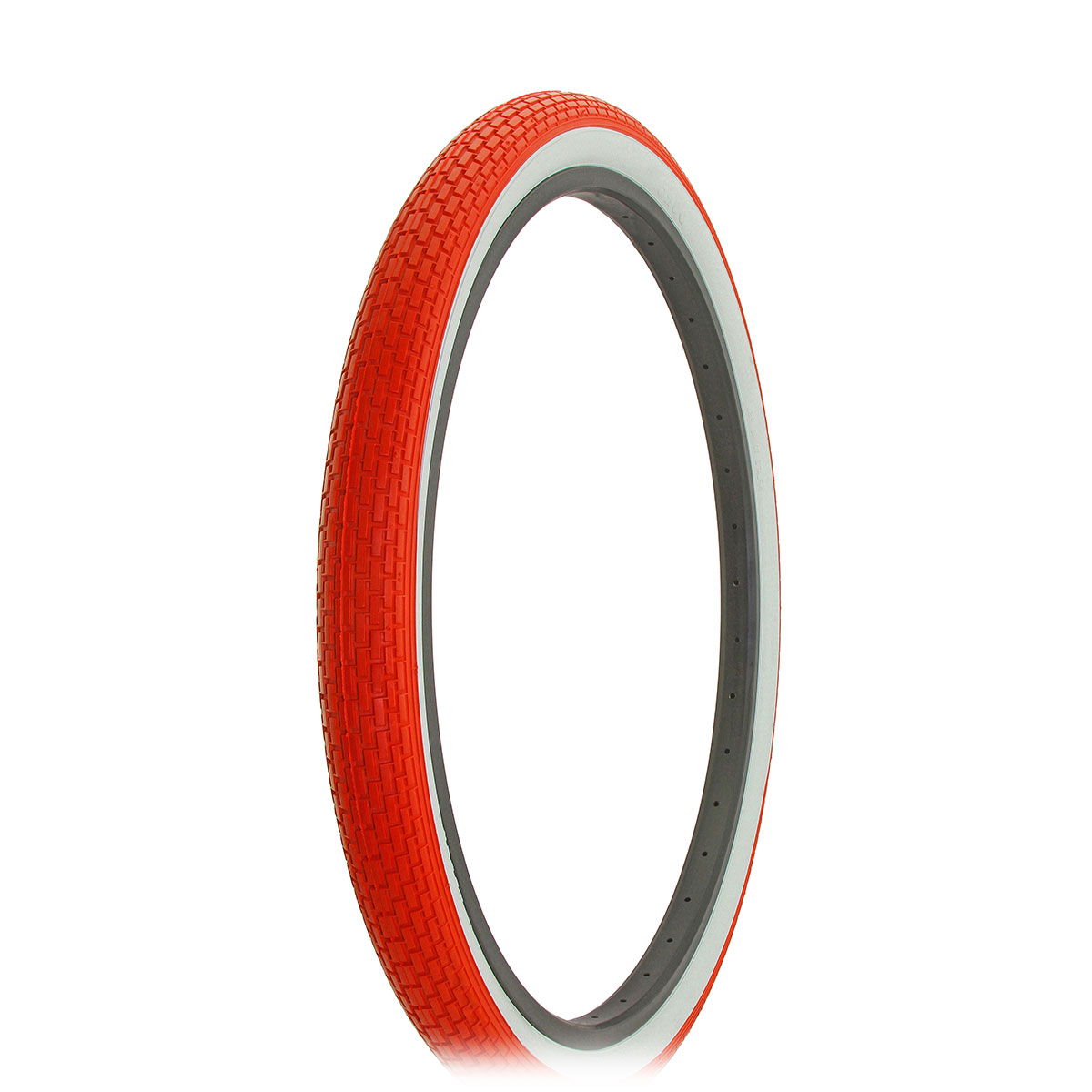 Tire 26 x 2.125 Red/White Side Wall HF-120A.