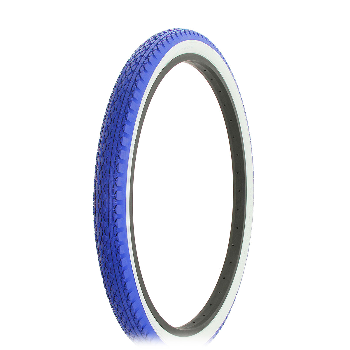 Tire 26 x 2.125 Blue/White Side Wall HF-133.