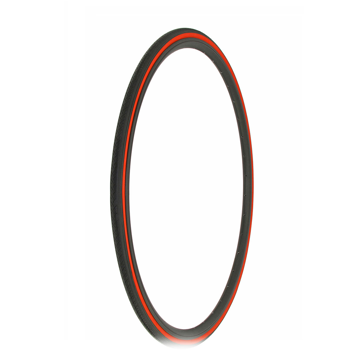 Tire 700 x 25c Black/Red Side Wall HF-187.