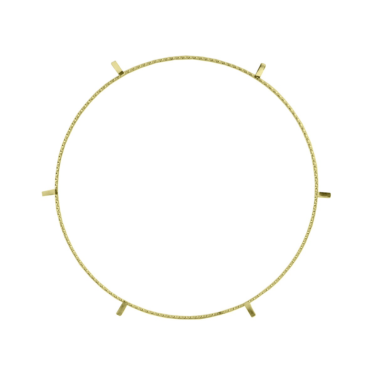 16 Lowrider Square Twisted Wheel Trim Gold.