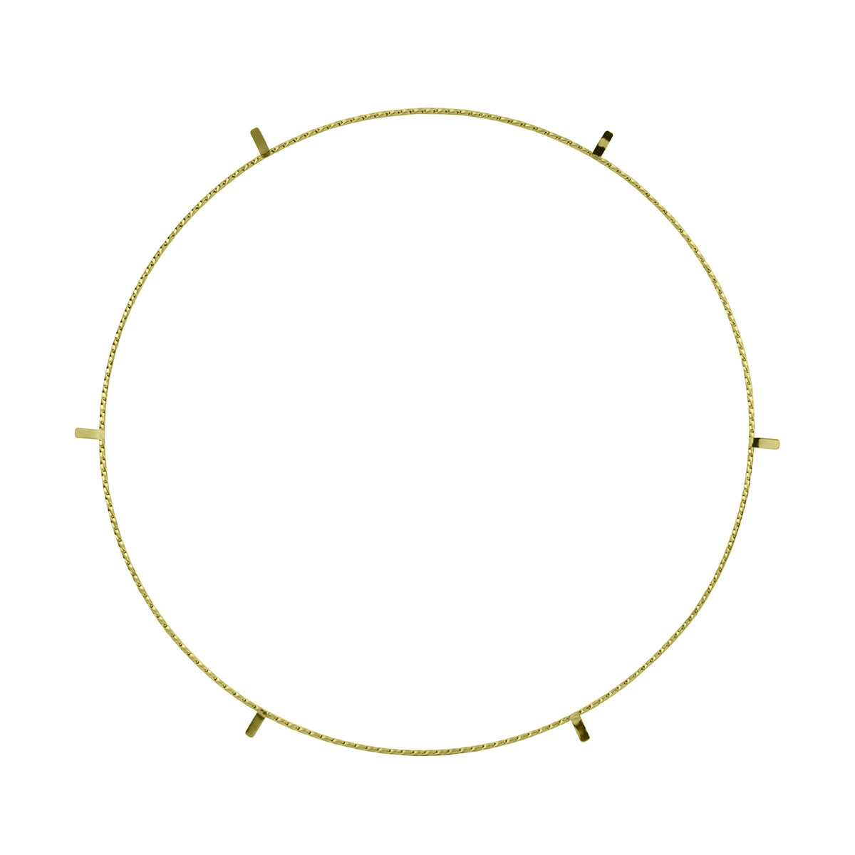 20 Lowrider Square Twisted Wheel Trim Gold.