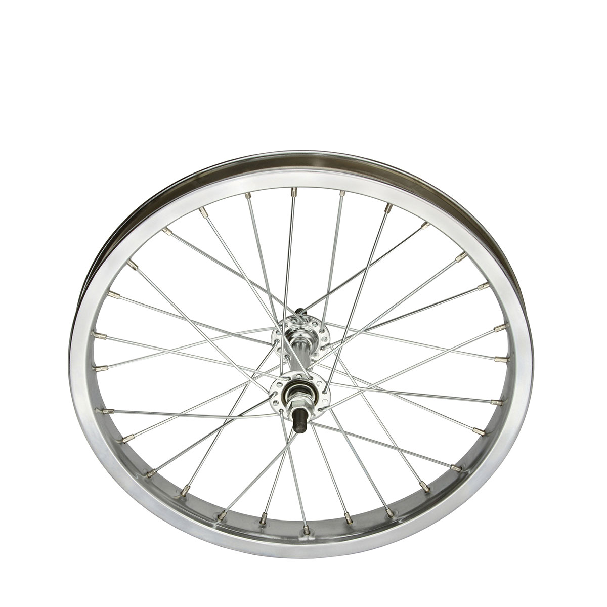 16 Inch X 32mm Steel Front Wheel 28 Spoke 14G Chrome 3/8...