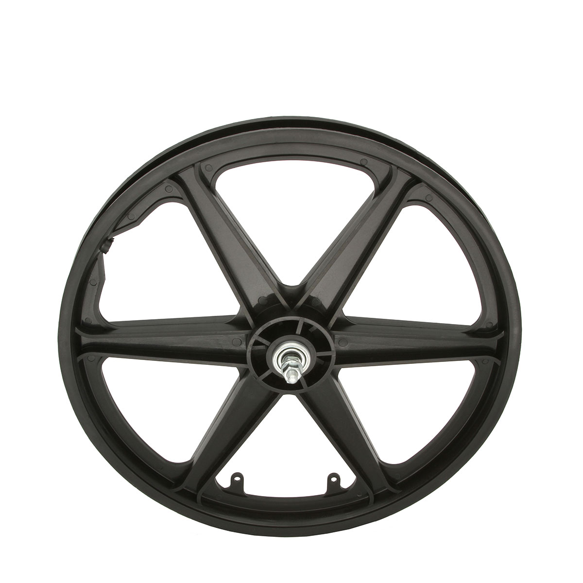 20 Inch x 38mm MAG 6-Spoke Front Wheel 3/8 Axle Black.